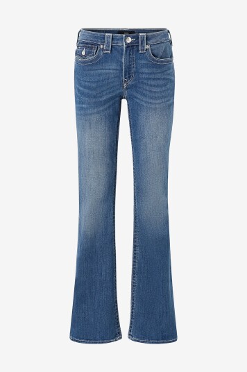 True Religion Jeans Becca MR Bootcut Flap Blå