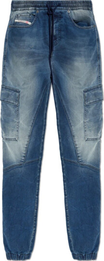 Diesel Dame Jeans Blå W23,