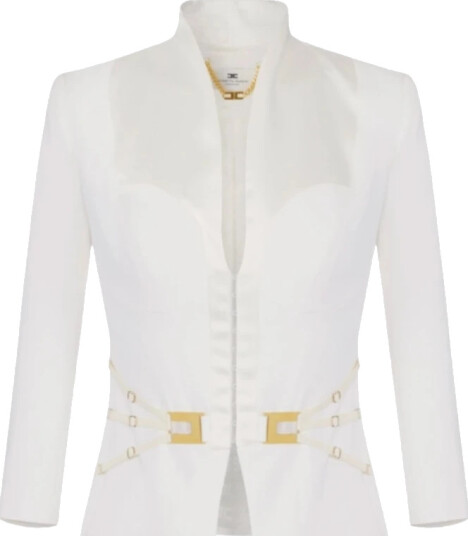 Elisabetta Franchi Dame Jakker Hvit S,