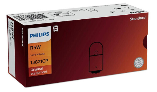 Philips pære R5W Parkeringslys bak 10 pakning