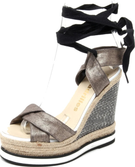 Espadrilles Dame Sko Svart 40 EU,