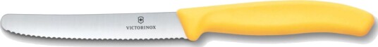 Victorinox Swiss Classic bølget tomat og bordkniv 11 cm gul