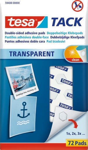 tesa Tack Transparent Double-sided Adhesive Pads