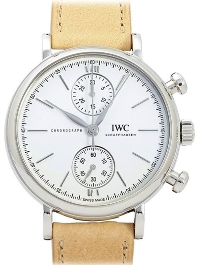 IWC Herreklokke IW391502 Portofino Sølvfarget/Lær Ø39 mm IWC Herreklokke IW391502 Portofino Sølvfarget/Lær Ø39 mm