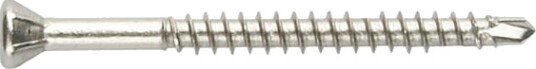 Nkt Glasslisteskrue borskj 3,2x35 lh a4 eske a200 tx10
