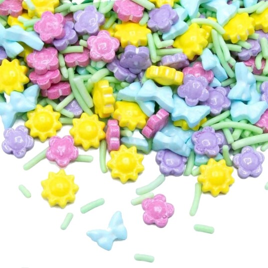Happy Sprinkles Kakestrø Flower Power 90g | Slikkepott.No Happy Sprinkles Kakestrø Flower Power 90g | Slikkepott.No