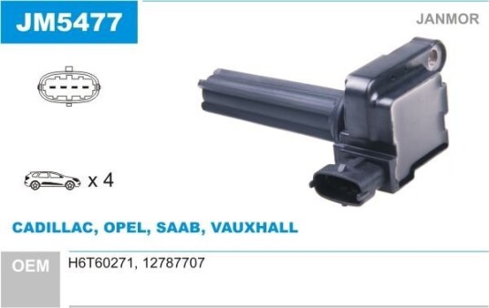 Tennspole coil JANMOR JM5477 Tennspole coil JANMOR JM5477