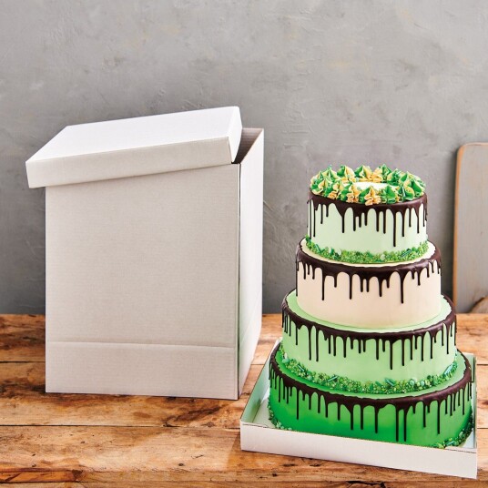 Funcakes Stor Kakeeske  Hvit 52x52x70cm 