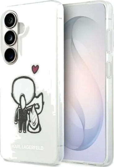 Karl Lagerfeld IML Karl&Choupette MagSafe Case for Samsung Galaxy S26 - Transparent