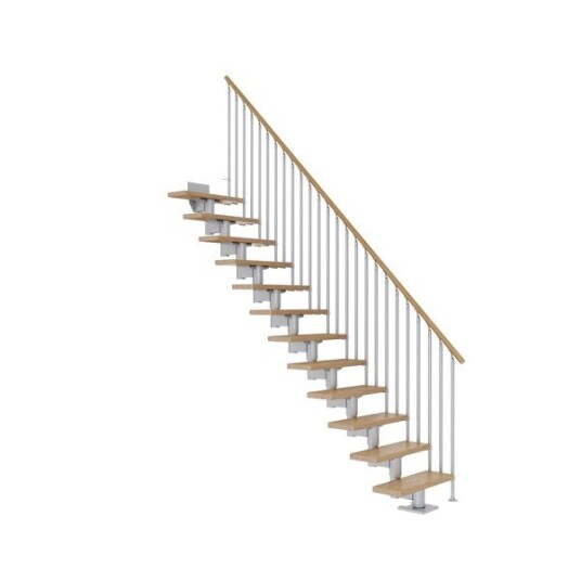 Dolle Cork Eik Rett Trapp Pearl Grey Classic III Gelender 11T