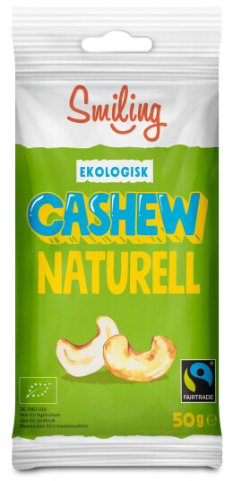 Smiling Cashew Naturell 50 g Smiling Cashew Naturell 50 g