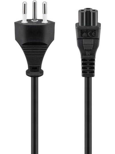 Pro Strømkabel 1,8 m Type J (Sveits) IEC C5 Svart Pro Strømkabel 1,8 m Type J (Sveits) IEC C5 Svart