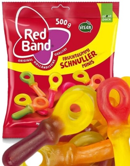 Red Band Schnüller   Store Vingummismokker med Fruktsmaker 500 gram