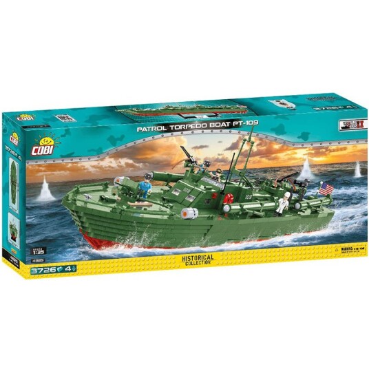 Cobi Byggesett 3724 Deler Patrol Torpedo Boat Pt-109