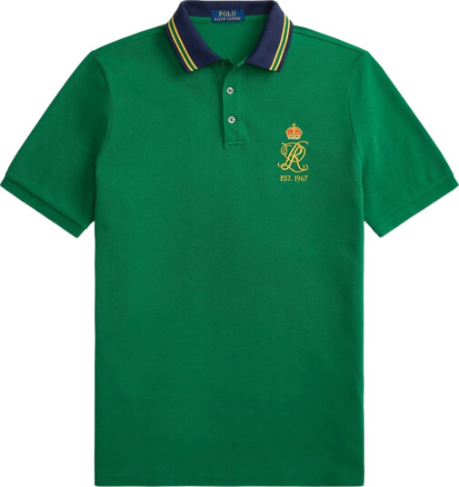 Polo Ralph Lauren Classic Fit Crest Mesh Polo Shirt Green M