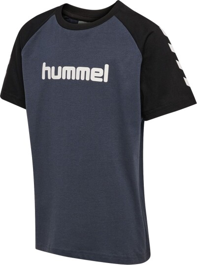 Hummel T skjorte HmlJR Logo Ombre Blue Hummel 4 år (104) T skjorte Blå Hvit Marineblå Svart
