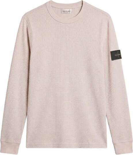 Calvin Klein Jeans Ls Waffle Badge Crewnk Tee MOONSTRUCK S Calvin Klein Jeans Ls Waffle Badge Crewnk Tee MOONSTRUCK S
