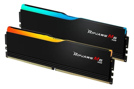 G.Skill Ripjaws M5 RGB DDR5 32GB 2x16GB 6000MHz CL36 1.25V   Sort