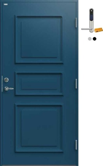 Ytterdør Diplomat Elvira Tett med Yale Doorman Classic Home
