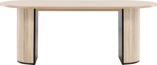 Venture Home Design Bianca Spisebord Oval, 200x90, Hvitpigmentert/Sort 1593439-01-0 1666920-03-0 Venture Home Design Bianca Spisebord Oval, 200x90, Hvitpigmentert/Sort 1593439-01-0 1666920-03-0
