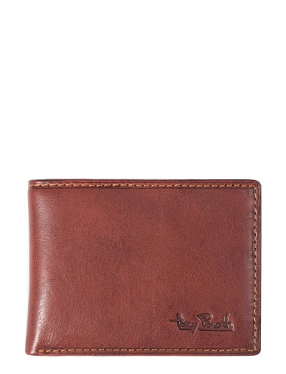 Tony Perotti Billfold With Zipper Coin Pocket - Brown - ONE SIZE