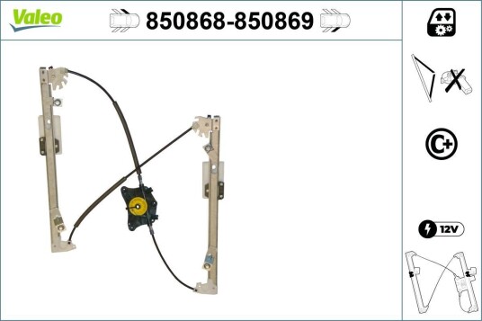 Vindusheis VALEO 850868 Vindusheis VALEO 850868