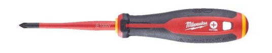 Milwaukee Tri-Lobe VDE Skrutrekker 3-sidet anti-rull håndtak PH1 x 80 mm, Håndverktøy Milwaukee Tri-Lobe VDE Skrutrekker 3-sidet anti-rull håndtak PH1 x 80 mm, Håndverktøy