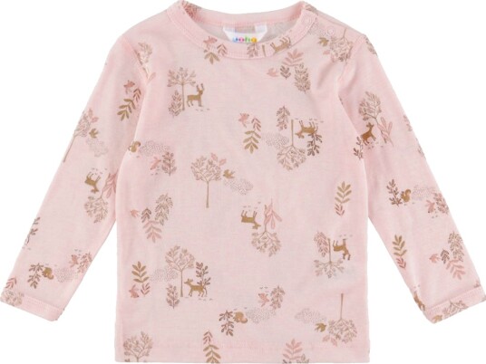 Joha Genser Ull/Silke Lyserød m. Naturlig Joha 100 Genser Rosa