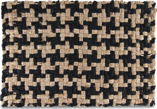 Dørmatte   Reese natur/svart Størrelse: 60 x 90 cm