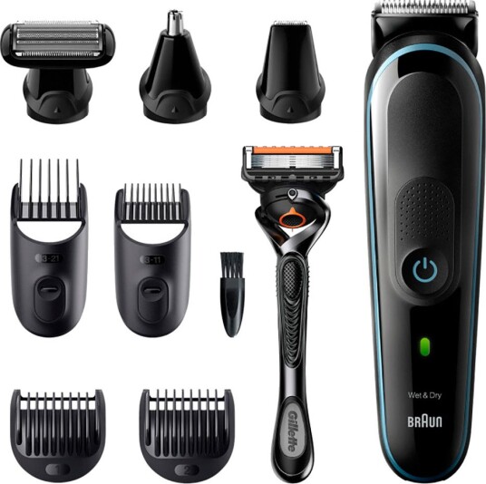 Braun MGK 5380 9-i-1 MultiGroomingKit Hår- og skjeggtrimmer (0,5-21mm)