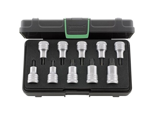 Stahlwille 54Tx/10 Tlg.Kn 96032005 Indvendig-Torx Topnøgle-Bit-Sæt 10 Dele 1/2 (12,5 Mm) Stahlwille 54Tx/10 Tlg.Kn 96032005 Indvendig-Torx Topnøgle-Bit-Sæt 10 Dele 1/2 (12,5 Mm)