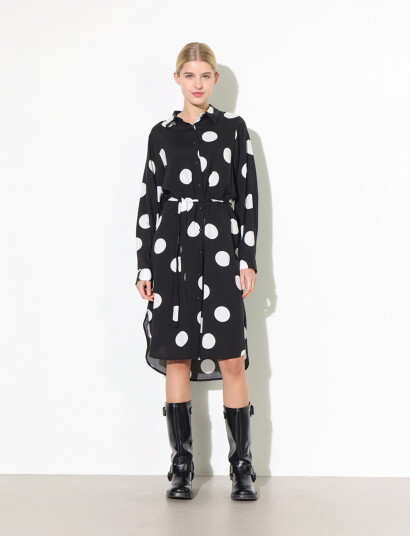 Hunkøn Vicky Shirtdress Black S Hunkøn Vicky Shirtdress Black S