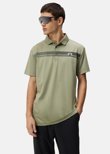 J.lindeberg Klas Regular Fit Golf Polo Oil Green M Piketrøyer