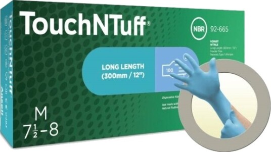 Ansell Touchntuff Nitrilhansker Engang 100stk Str. M