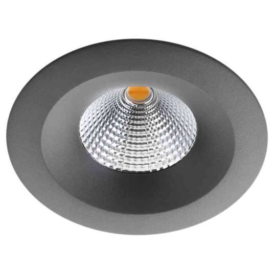 Sg UniLED IsoSafe DimToWarm Grafitt 560lm 2000-2800K Ra>95 Faseavsnitt 6W LED