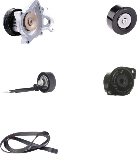 Vannpumpe + kileremsett RIDEX 4172P0041