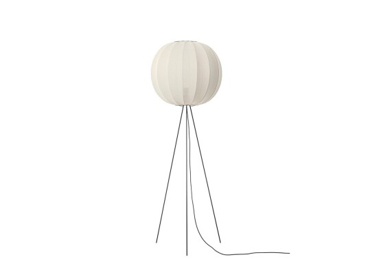 Made By Hand - Knit-Wit 60 Round Gulvlampe Høy Pearl White