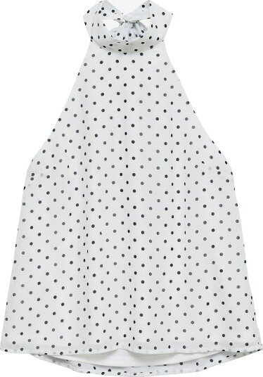 Vero Moda Bluse vmWillow SL Halterneck Scarf Top WV Hvit
