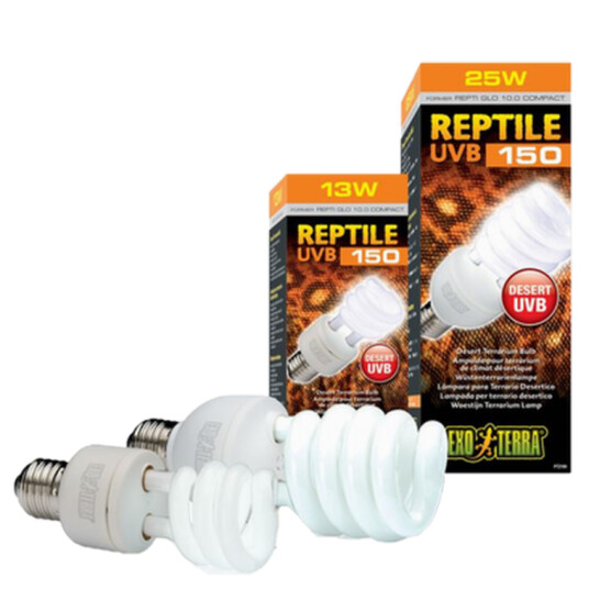 Reptile Uvb150 10.0 Ørkenterrariumpære Svart 13 W Reptile Uvb150 10.0 Ørkenterrariumpære Svart 13 W