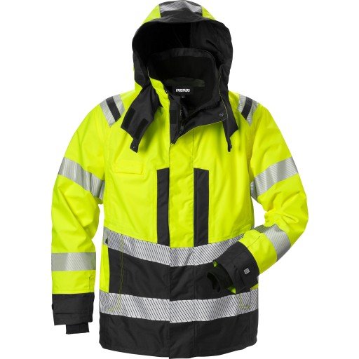 Fristads 4515 GTT Skalljakke Varselgul/Svart EN ISO 20471 XL Fristads 4515 GTT Skalljakke Varselgul/Svart EN ISO 20471 XL