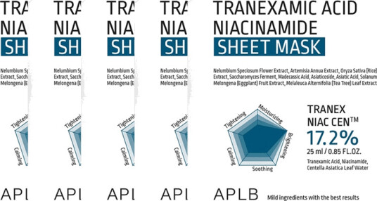 APLB Tranexamic Acid Niacinamide Sheet Mask 5pcs