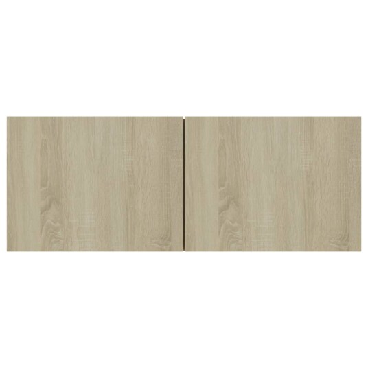 vidaXL TV-benksett 3 deler sonoma eik sponplate vidaXL TV-benksett 3 deler sonoma eik sponplate