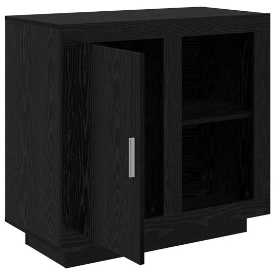 Serviesskap Svart Eik 80 x 40 x 75 cm Konstruert tre