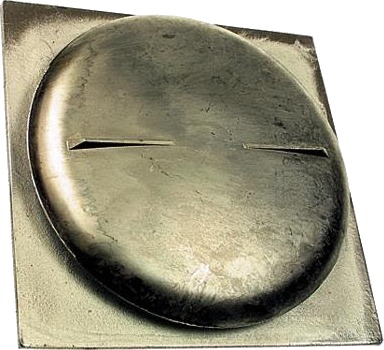 Habo 85 Tallerkenventil firkant aluminium 125 mm Ventilasjon