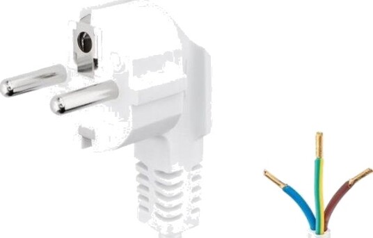 Pro Angle Power cable for confectionery 2 m white