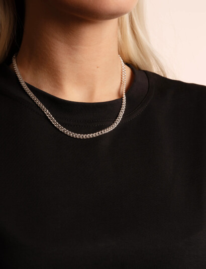 SNÖ of Sweden Liddy Neck 45 Plain S 45 Cm Silver 45 CM SNÖ of Sweden Liddy Neck 45 Plain S 45 Cm Silver 45 CM
