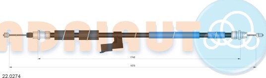 Tautrekk, håndbremse ADRIAUTO 22.0274