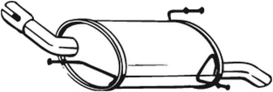 Bakre eksospotte BOSAL 185-947