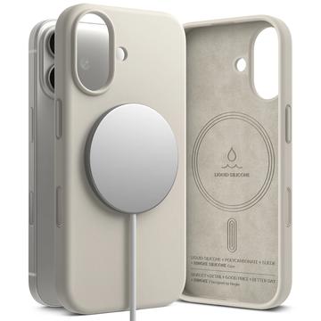 Ringke iPhone 17 Liquid Silicone MagSafe Deksel   Stein
