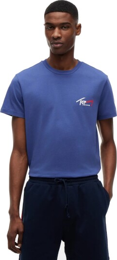 Tommy Jeans Tjm Slim Sign Chest Ss Tee Ext Blue XXXL Tommy Jeans Tjm Slim Sign Chest Ss Tee Ext Blue XXXL